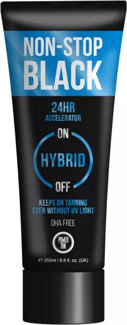 Power Tan Non-Stop Black Hybrid Tanning Accelerator