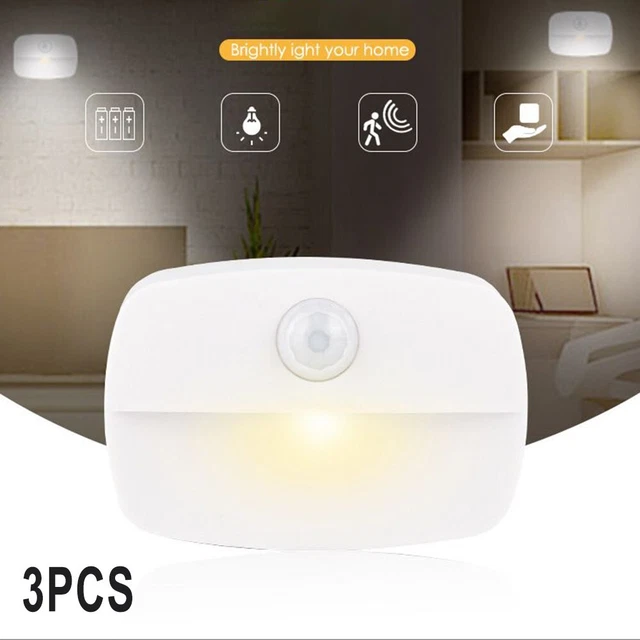 Luce Notturna Lampada LED Buio Batteria Wireless Accensa Automaticamente