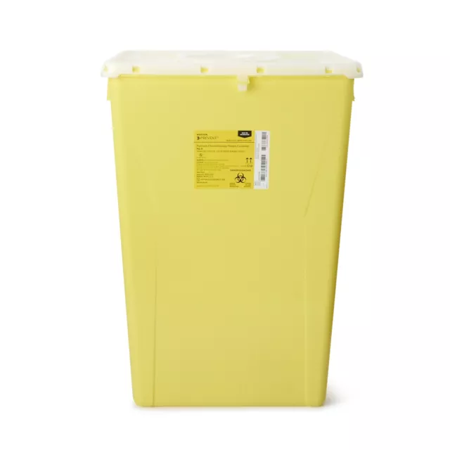 McKesson Prevent Chemotherapy Waste Container 18 gal. Vertical Entry Case of 7