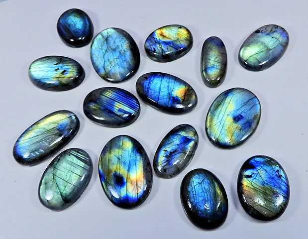 Natural Multi Flash Labradorite loose Cabochon Oval Gemstone Wholesale Lot