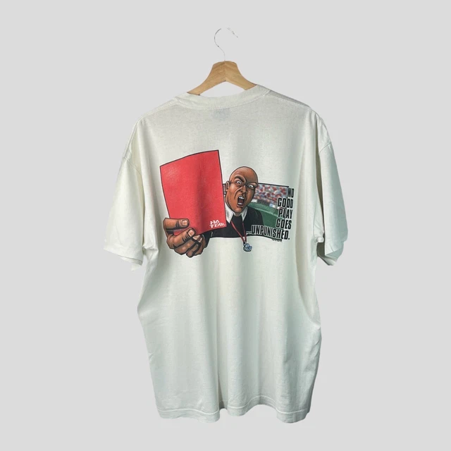 Mens Vintage No Fear Football Referee Graphic T-Shirt 1996 Single Stitch Size XL Mens Vintage No Fear Football Referee Graphic T-Shirt 1996 Single Stitch Size XL