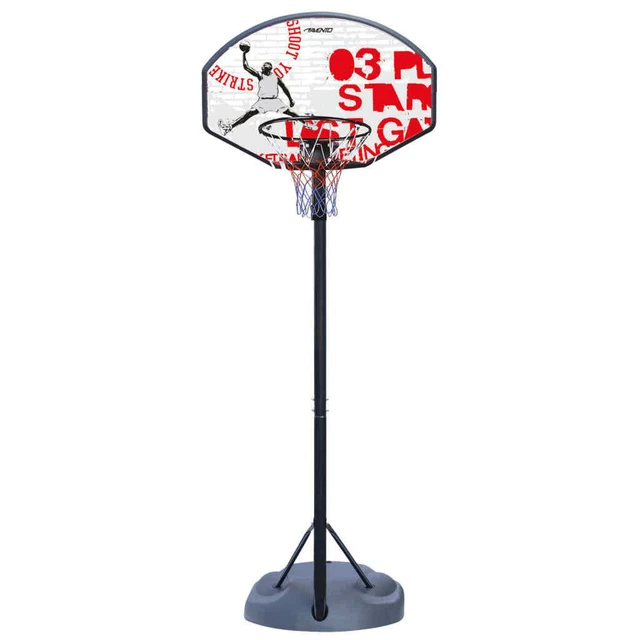 Avento Basketball Stand Champion Shoot Adjustable Black White Red VidaXL
