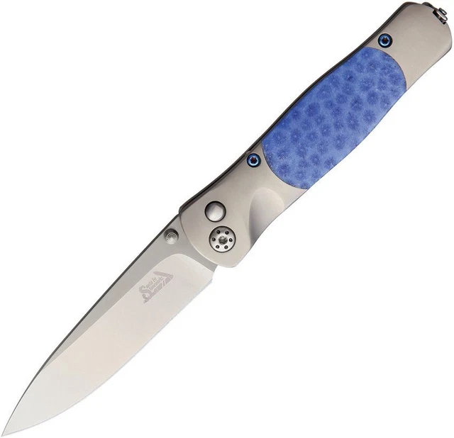 Santa Fe Stoneworks Tesoro Blue Brain Folding Knife - JS01BLUE BRAIN CORAL