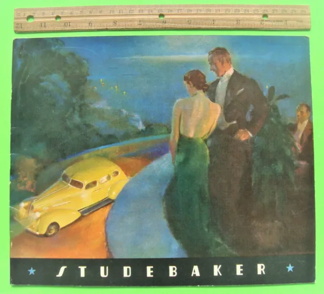 1936 STUDEBAKER PRESTIGE 36-pg COLOR CATALOG Brochure PRESIDENT Dictator XLNT