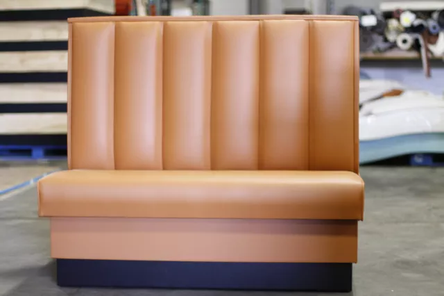 Restaurant Booth 6 channels back, single and double sided Quick ship