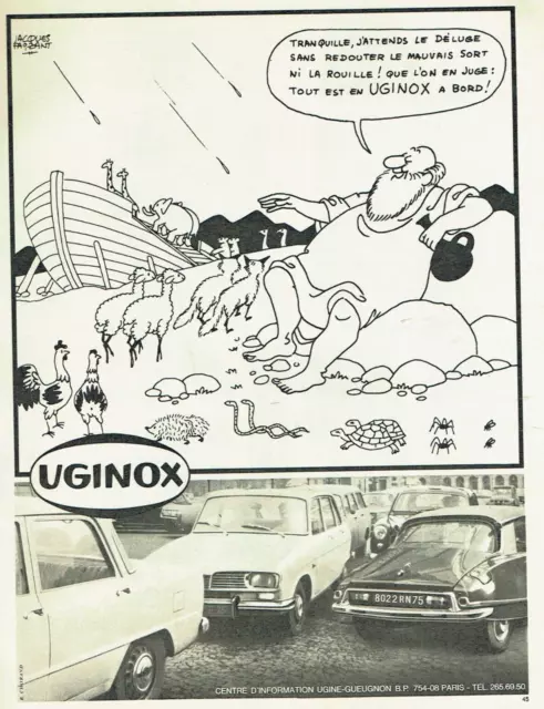 publicité Advertising  1222  1966   Uginox   Ugine-Gueugnon Jacques Faizant