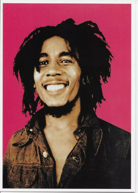 Bob Marley, Jamaican Singer, Songwriter, Musician (1945-1981) --POSTCARD