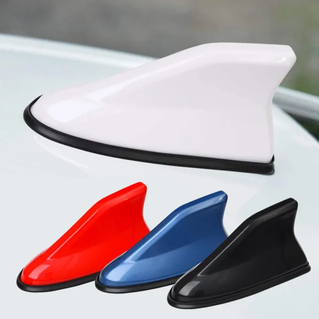 1*Black Car Universal Shark Fin Roof Antenna Radio FM Signal Aerial Accessories