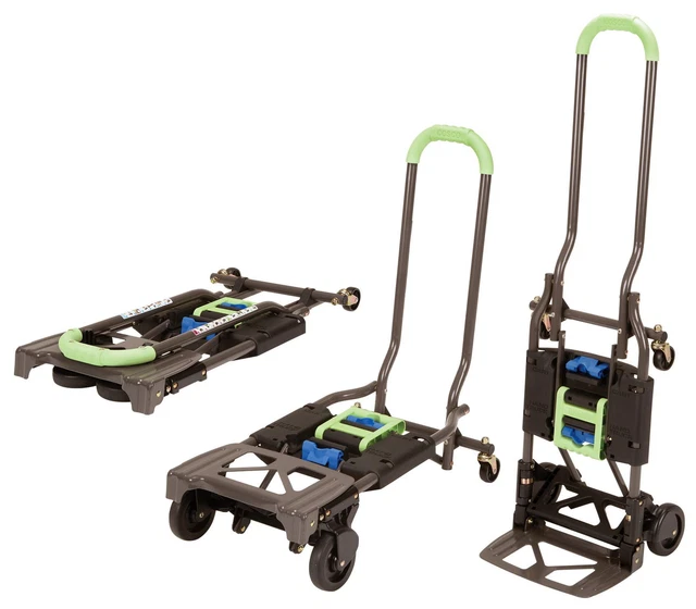 Cosco Shifter Multi-Position Folding Hand Truck and Cart, Green