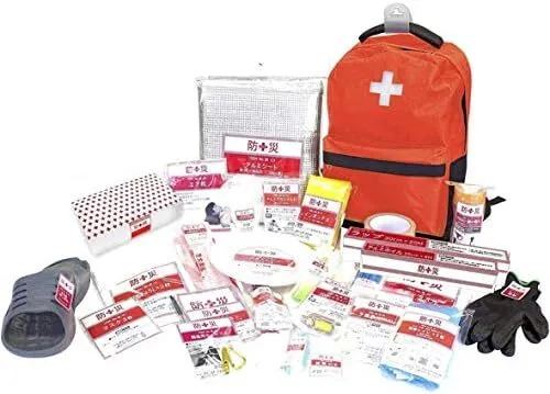 [Yamazen] Disaster prevention backpack 30-piece set [Supervised by disaster pre
