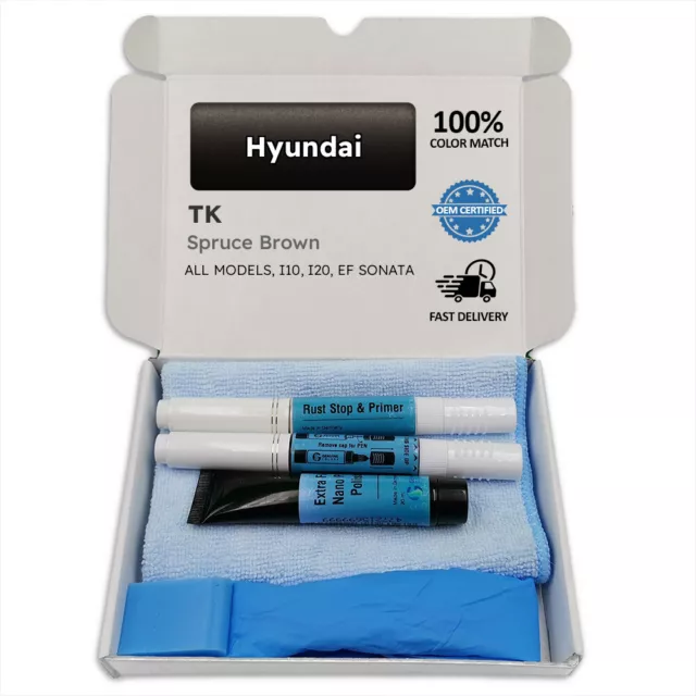 TK Spruce Brown Touch Up Paint for Hyundai I10 I20 EF SONATA Pen Stick Scratch