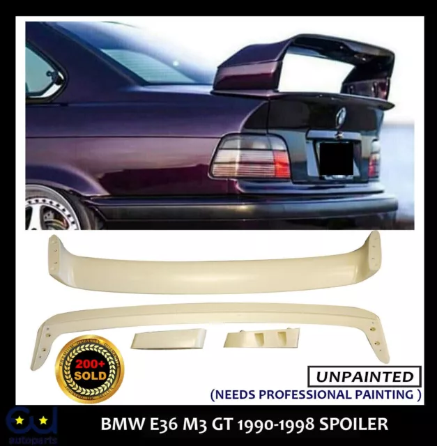 For Bmw 3 Series E36 M3 Gt Class Ii 2 1990-1998 Rear Trunk Boot Spoiler Quality