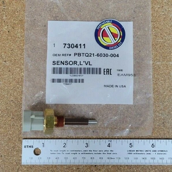 LOW COOLANT LEVEL Sensor for Peterbilt. PAI P/N 730411 Ref. Q216030