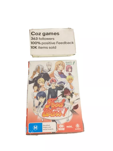 DVD Anime Food Wars! Shokugeki No Soma Season 1+2+3+4+5 (1-86 End) ENG  Dub/Sub*