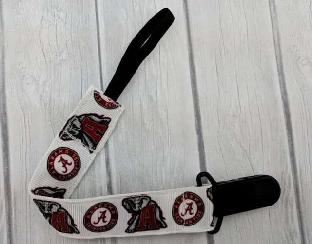 Pacifier Clip Pacifier Holder Baby Shower Gift College Pacifier Clip Alabama