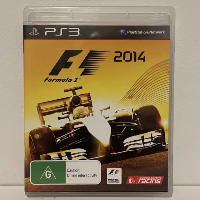 F1 Formula 1 2014 PS3 Sony PlayStation 3 Game Complete with Manual