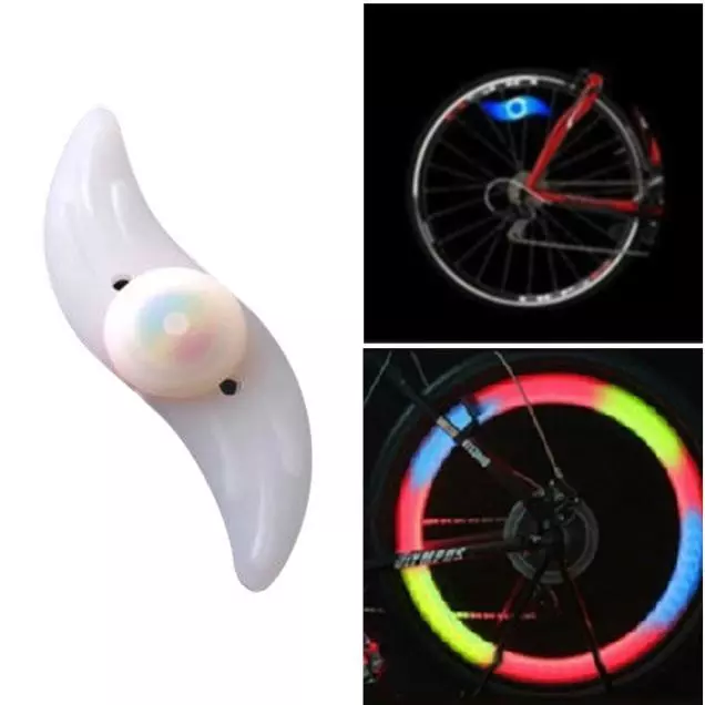 Bike Bicycle Cycling Spoke Wire Tire Tyre Wheel LED Bright Lamp