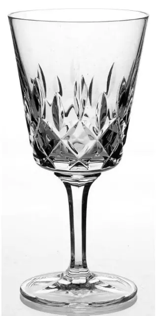 5 Gorham Crystal King Edward Cut Wine Germany Stemware Disc. Blown Glass