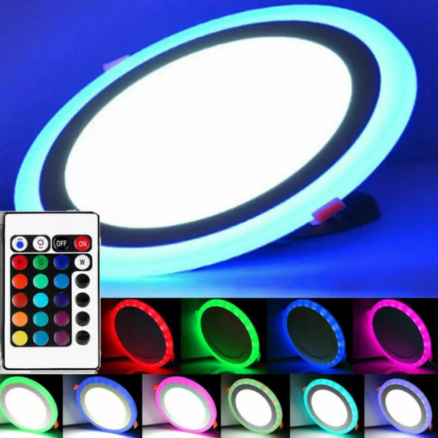 RGB LED Ceiling Panel Lights Down Light Round Wall Lamps Kitchen Bathroom Room