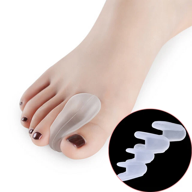 2X SILICONE GEL Toe Separator Spacer Straightener Relief Foot Bunion