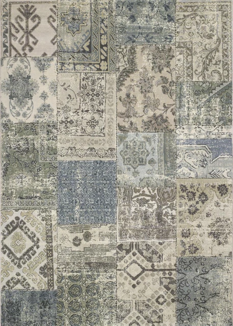 Couristan Easton 3'11" x 5'3" Rectangle Area Rugs in Antique Cream/Grey