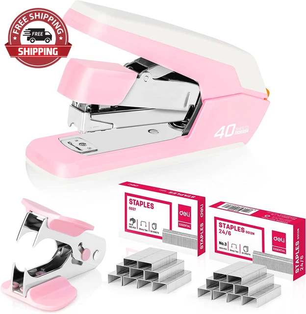 Effortless Desktop Stapler, Heavy Duty Stapler, 40 Sheet Capacity, One Finger, N