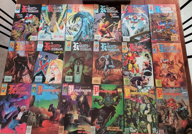 The Knights Of Pendragon Marvel Uk Comics Set 1 - 18 Captain Britain Iron Man