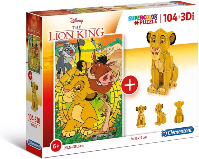 Clementoni- Supercolor Disney La Reine des Neiges 2-3x48 Enfant-boîte de 3  Puzzles (48 pièces) -fabriqué en Italie, 4 Ans et Plus, 25240, Multicolore