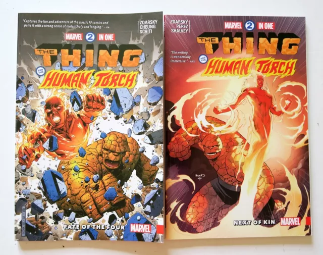 Marvel 2-In-One Vol. 1 Fate of Four + 2 Next Kin Marvel Graphic Novel Comic Book