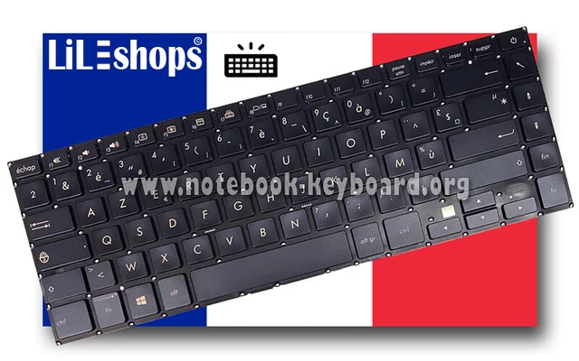 Clavier AZERTY Français Original Pour ASUS - Référence 9Z.N8SSW.A0F, Neuf, Remplacement