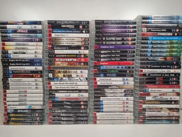 PS3 Sony PlayStation 3 Games N to Z Huge Selection Bundle Discount Available