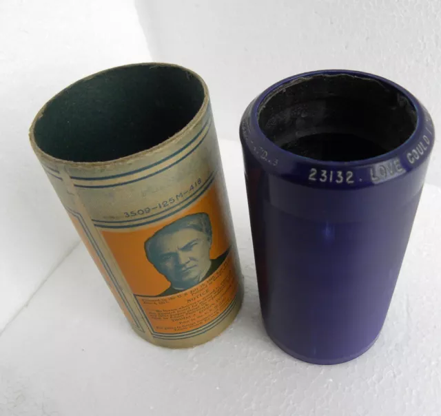 4-Min-Cylinder-Phonograph-Walze-Edison Blue Amberol-Love could...Compton-1913