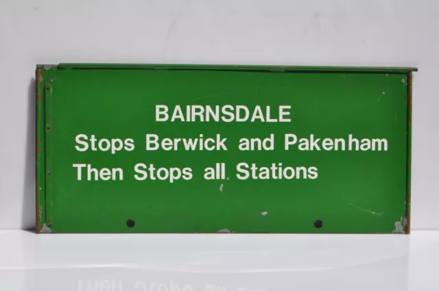 V.R. Rail Bathgate indicator sign