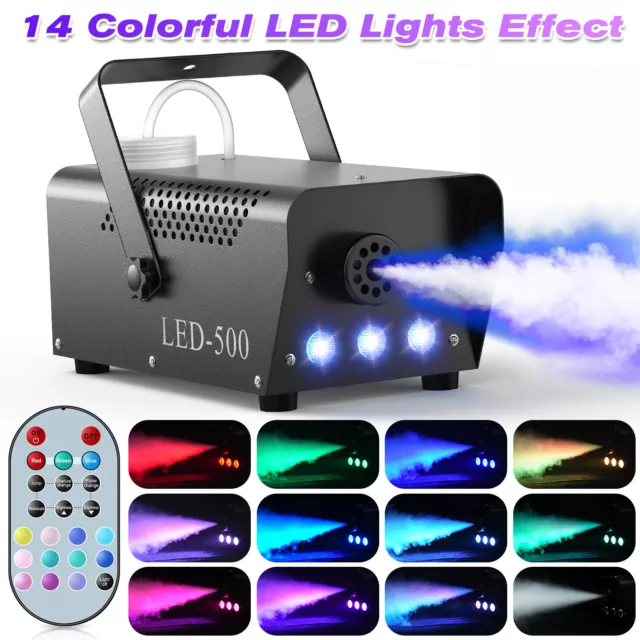 500W LED RGB DMX Nebelmaschine mit 4L Nebelfluid Fog Rauch Disco Party DJ Event 2