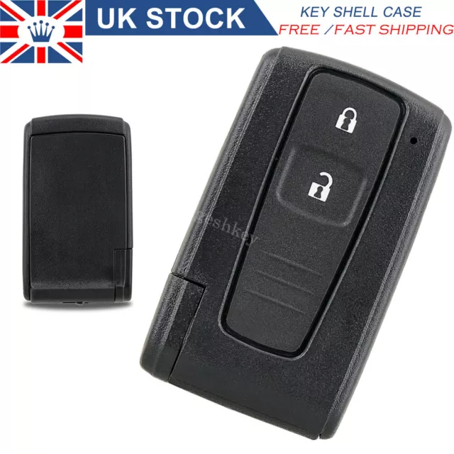 for Toyota Prius Corolla Verso 2 Button Remote Key Fob Case Shell Cover + Blade