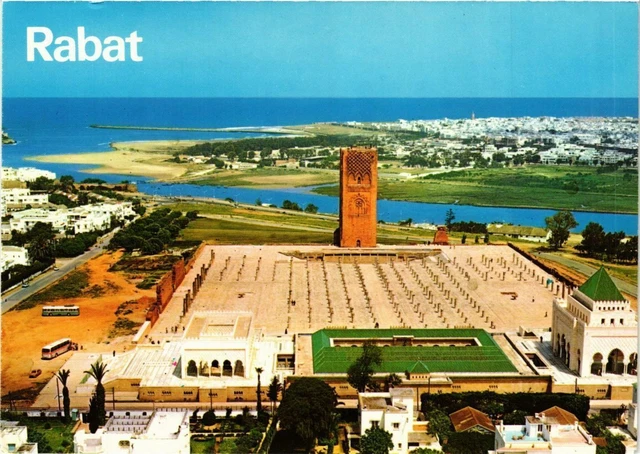 CPM AK MAROC RABAT-Vue aerienne sur la TOUR HASSAN (343067)