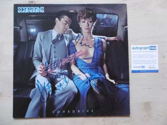 Scorpions Original Autogramme signed LP-Cover "Lovedrive" Vinyl ACOA
