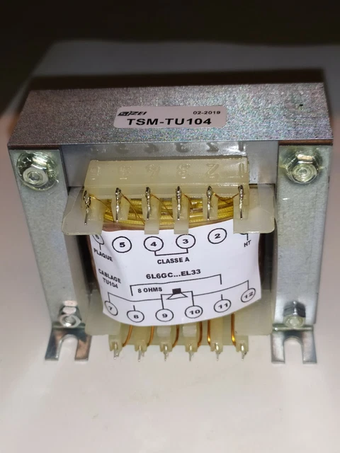Transformateur De Sortie Audio 10k à 600 Ohms - Type Neve - Pour Ampli à Tubes - NEUF