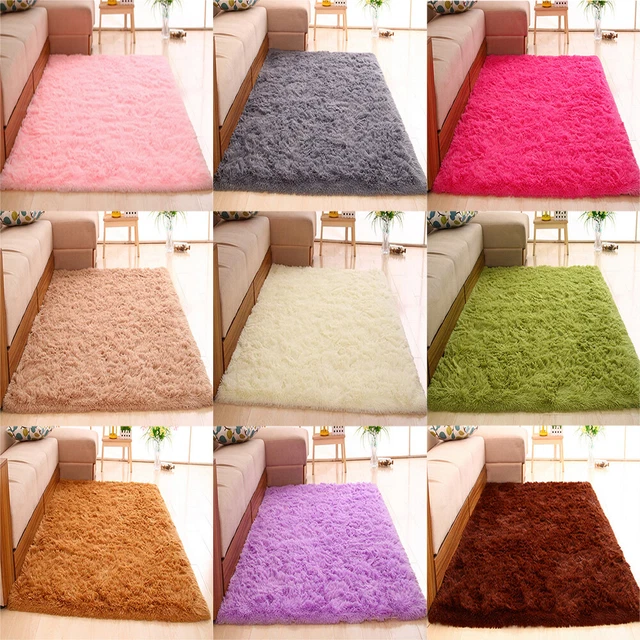 Tappeto Shaggy A Pelo Lungo 80x160 Cm, Lavabile, Antiscivolo, Verde Scuro - Per Salotto E Cameretta