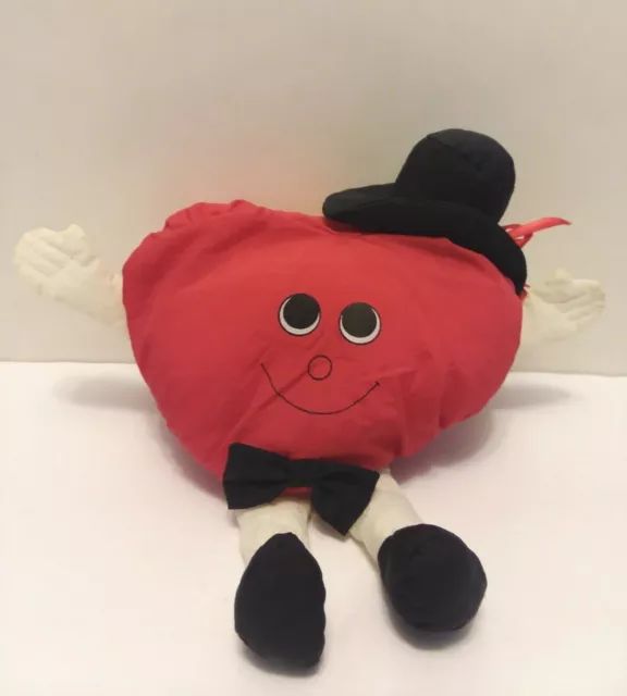 ViGN JERRY ELSNER (NEW YORK) Red Heart Shaped Parachute Stuffed Animal Plush 10"