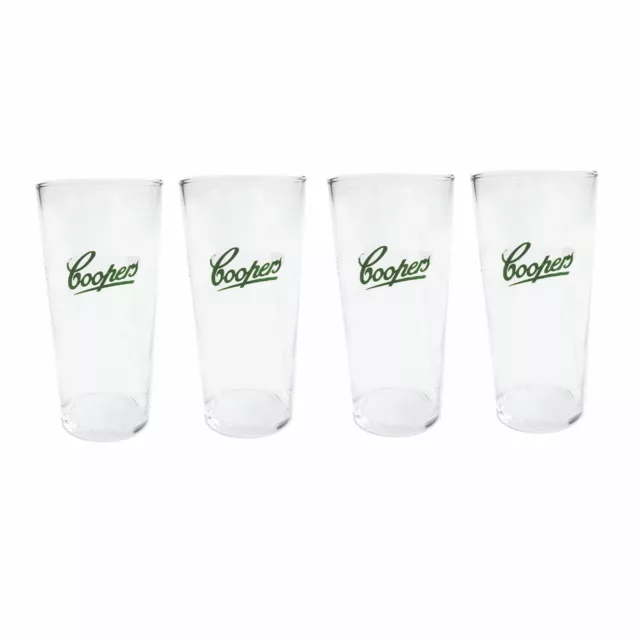 COOPERS Pale Ale 4 x Taperred Beer Glasses 320/285mls BNWOB Aus MAN Cave