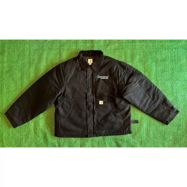 CARHARTT BLACK J002 Quilted Duck Canvas Coat Jacket Size XL Arctic $89. ...