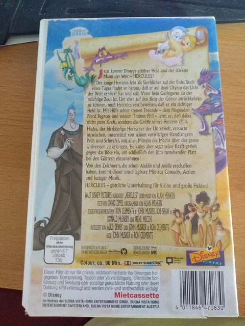 ORIGINAL WALT DISNEY Meisterwerke Hercules einfach göttlich VHS ...