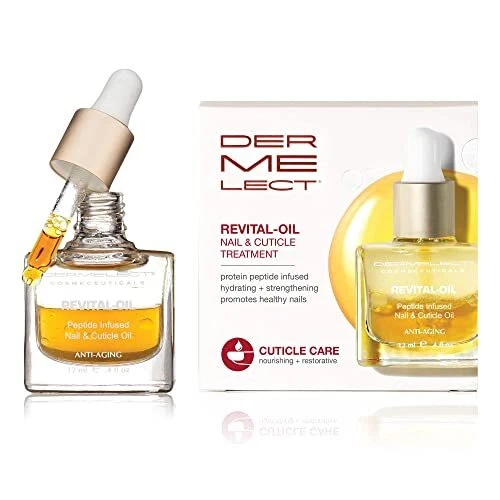 Dermelect Revital - Tratamiento de uñas y cutículas - Aceite nutritivo para daños en seco...