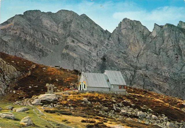 Cartolina Valle Pesio Rifugio Garelli Marguareis anni '70