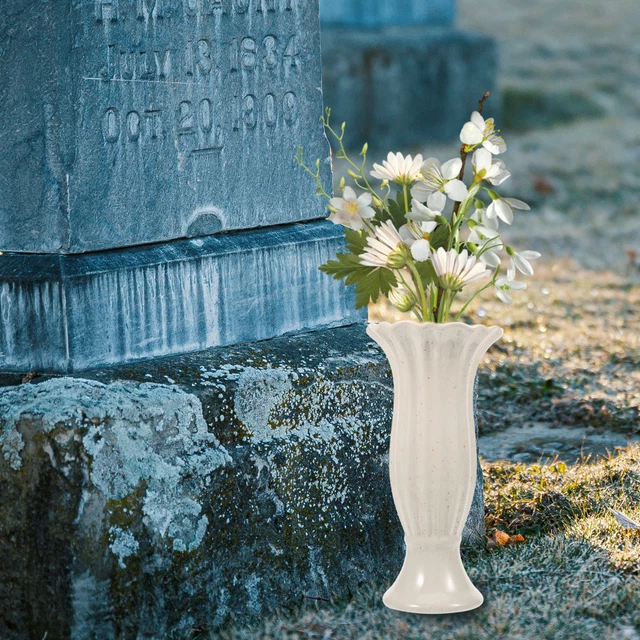 Memorial Flowers Flowers Cemetery Flowers Flower Vase for Grave  Decor Yard 2