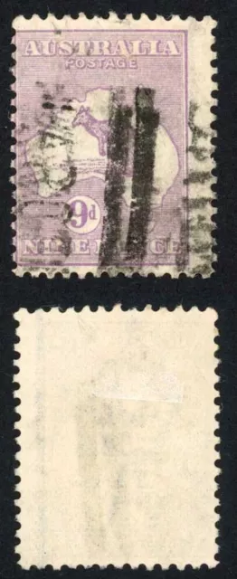 Australia SG39b 9d Violet Kangaroo 3rd wmk Die 11B Cat 20 pounds