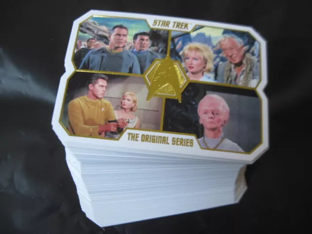 STAR TREK 50th ANNIVERSARY SET The Original Series 80 DIECUT Cards 2016 Mint TOS