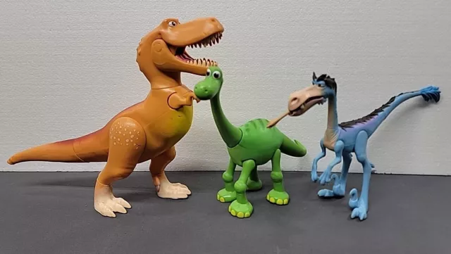 Disney Pixar The Good Dinosaur  Articulated Figure Lot Tomy Arlo Ramsey Bubbha