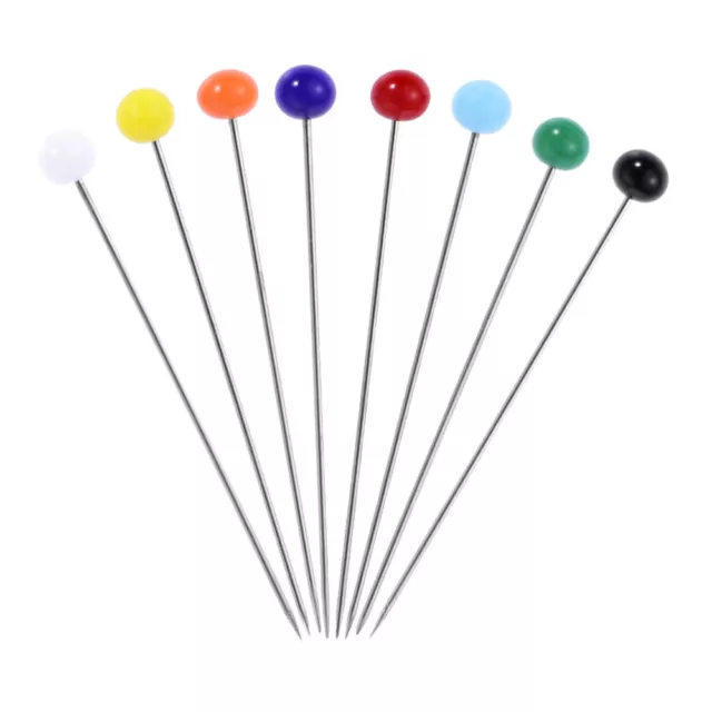 Multicolor Glass Head Sewing Accessories Stainless Steel Pin Cross-stitch Sewing